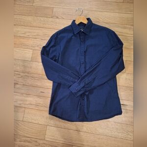 BEVERLY HILLS POLO CLUB Men's Navy Blue Shirt size M
